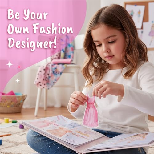 BSCOOL Fashion Studio paper dolls invite kids to design multiple looks.