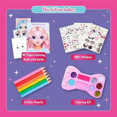 BSCOOL makeup palette featuring eyeshadows and lip glosses for imaginative looks.