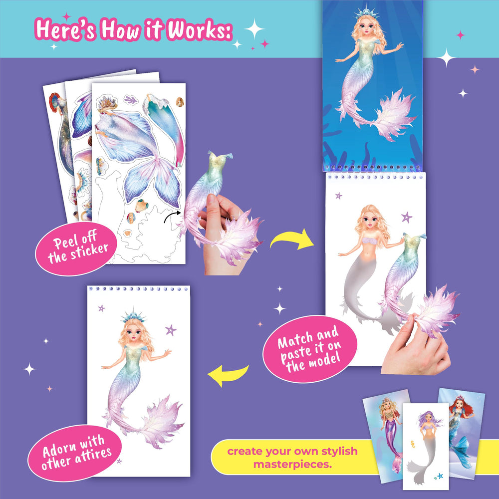 BSCOOL Mermaid outfit stickers arranged to spark storytelling and design ideas.