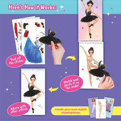 BSCOOL Sticker Dress-Up Dancers sticker sheets with 100+ stickers.