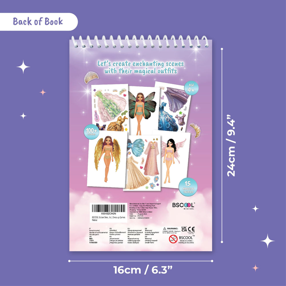 BSCOOL inside pages with colorful sticker sheets for creative styling