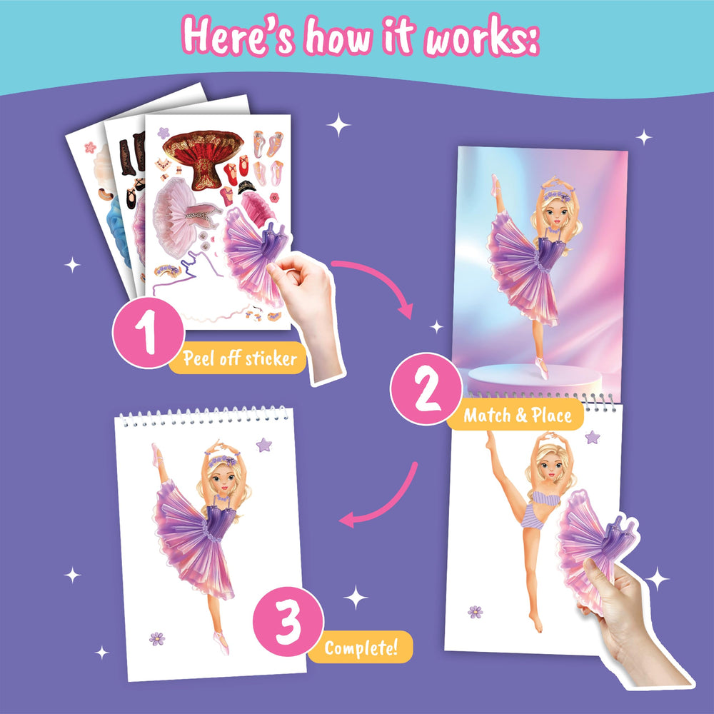 BSCOOL Sticker Dress Up Kids Activity Guides support guided play and easy setup.