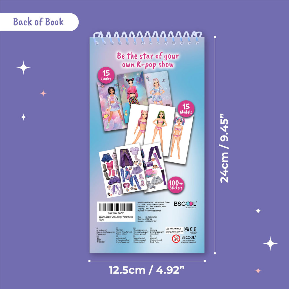 BSCOOL sticker dress-up k-pop hairstyles inspire stylish character makeovers.