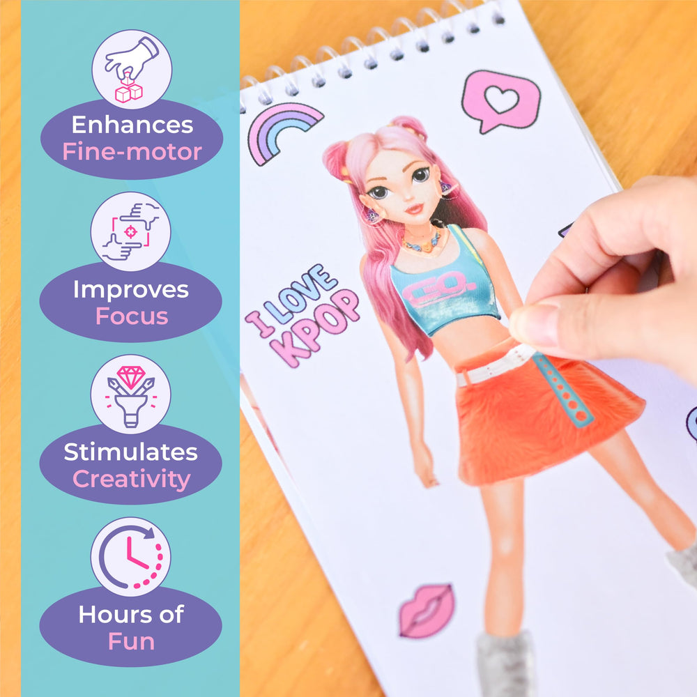BSCOOL sticker dress-up k-pop play scene invites storytelling and role-play.