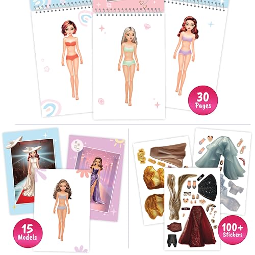 BSCOOL Sticker Dress Up Runway accessories stickers enable quick mix-and-match fashion play.