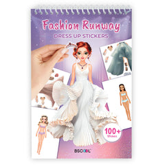 BSCOOL Sticker Dress Up Runway cover sparks creative play with vibrant fashion stickers.