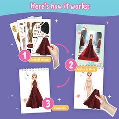 BSCOOL Sticker Dress Up Runway shoes stickers support complete outfit styling and pretend runways.