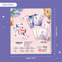 BSCOOL Sticker Dress Up Unicorn portable format ideal for travel play