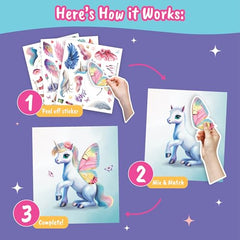 BSCOOL Sticker Dress Up Unicorn sticker set offering over 250 reusable accessories