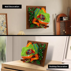 BseSparklion chameleon detail close-up showing intricate pattern and color gradients for display