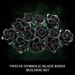 BseSparklion eternal decor featuring durable, pet-resistant black roses for home display.
