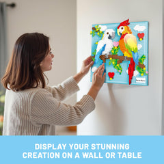 Gift-ready parrot blocks set packaged in an elegant box.