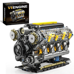 BseSparklion V8 engine running shows moving pistons and gears for hands-on learning.