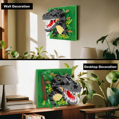 BseSparklion wall decor dinosaur display blends art and learning in your space.
