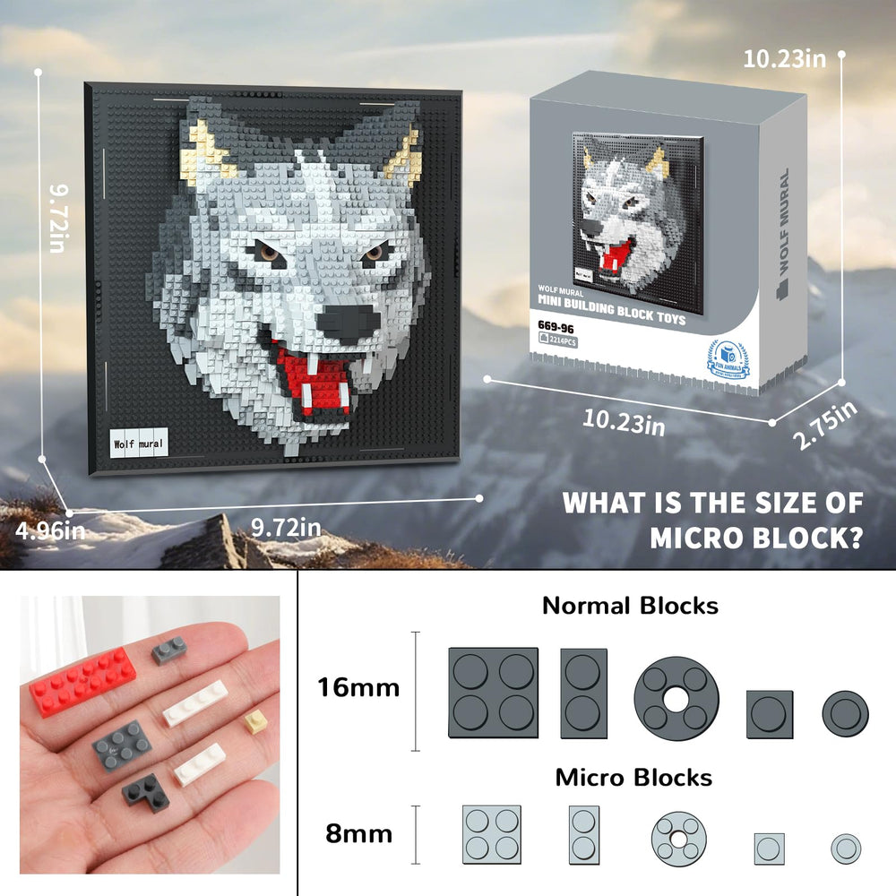 BseSparklion Wolf 3D table display adds artistic intrigue to desks or shelves.