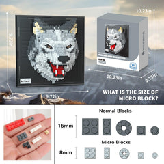 BseSparklion Wolf 3D table display adds artistic intrigue to desks or shelves.