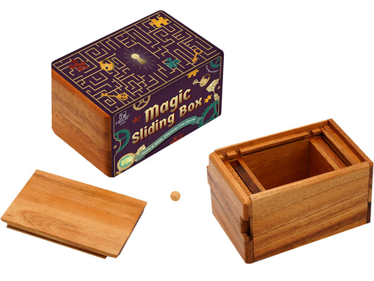 BSIRI Magic Sliding Box with hidden compartments for secret cards and valuables.