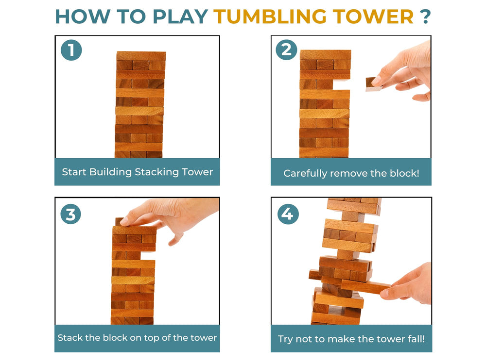 BSIRI tumbling tower travel-friendly setup for outdoor gatherings