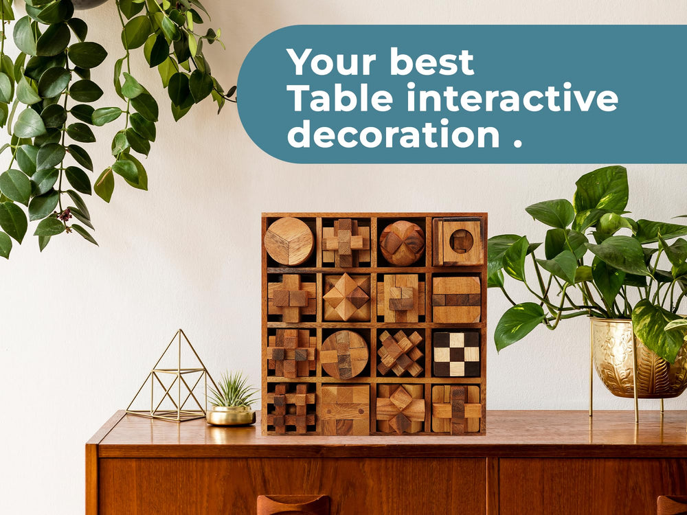BSIRI wooden block puzzles provide quiet, screen-free desk entertainment