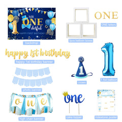 BSMIEFUS balloon boxes create a cohesive first birthday scene