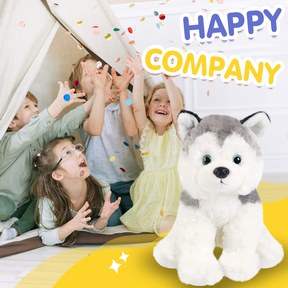 BSTAOFY husky plush makes a comforting gift for kids' rooms.