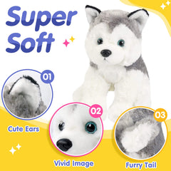 BSTAOFY husky plush is easy to clean and durable for daily use.