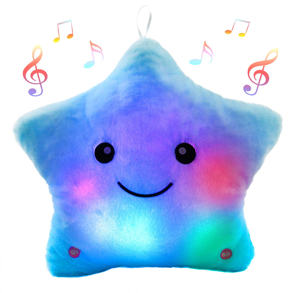 BSTAOFY Twinkle Star LED musical toy glows softly to soothe toddlers at bedtime.
