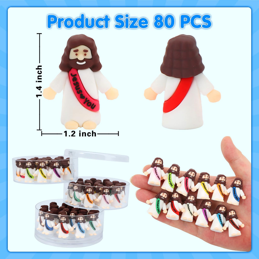 BSTCRAFT rubber mini Jesus doll with a durable finish
