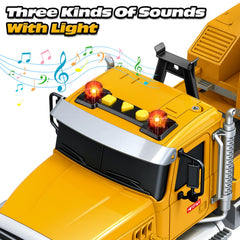 14-inch friction-powered truck ready to roll on play surfaces