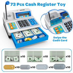 Bstoyder coins and pretend money for counting practice during play.
