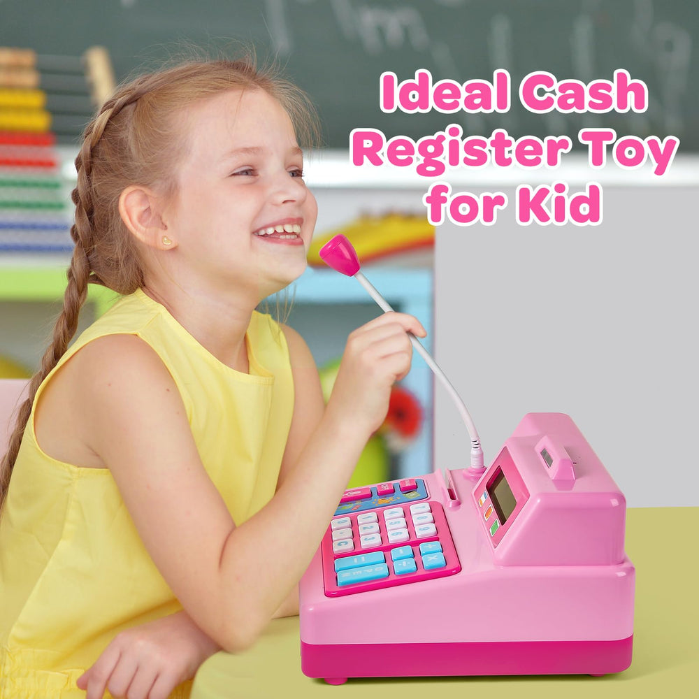 Bstoyder cash register toy coins encourage counting and arithmetic during play