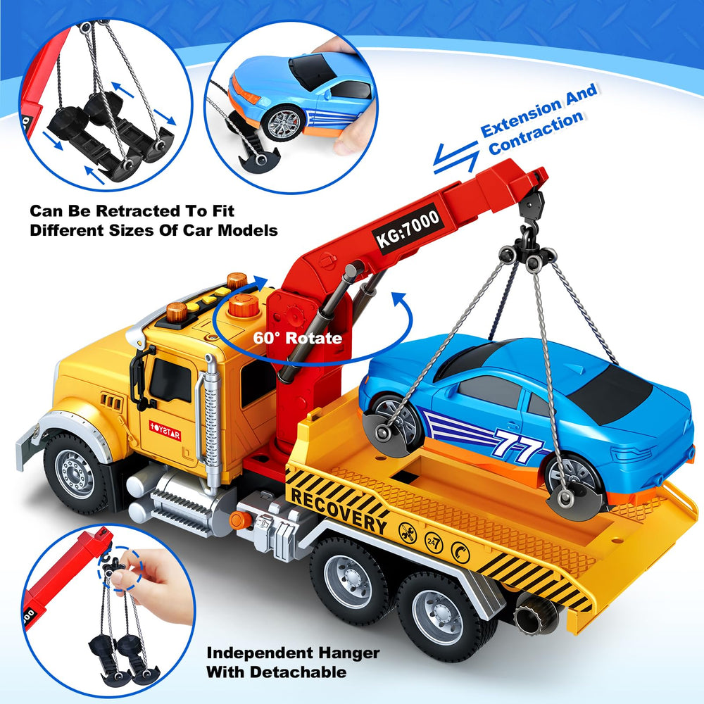 Bstoyder crane arm in action for extending and rotating play.