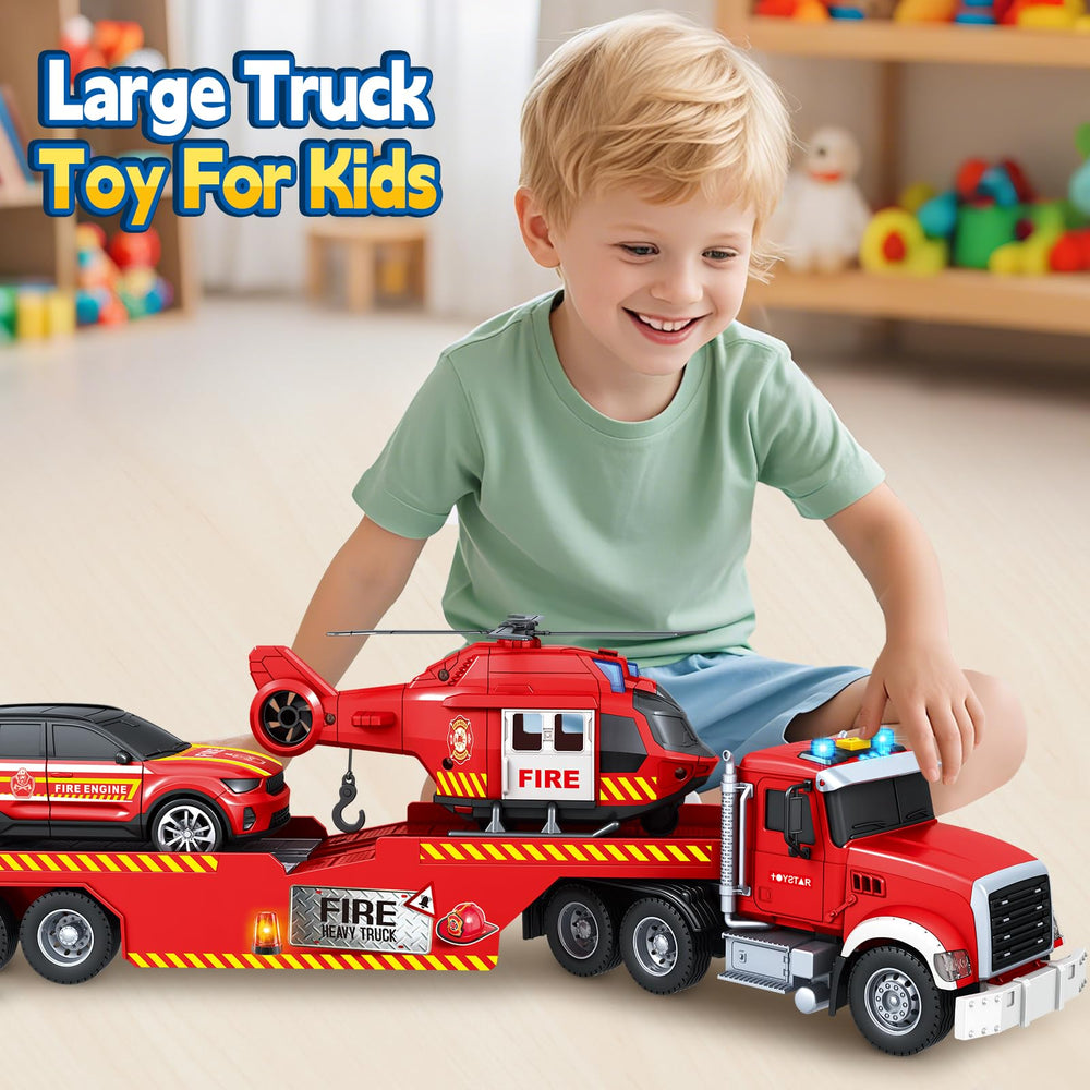Bstoyder detachable truck head and tailgate add realism.