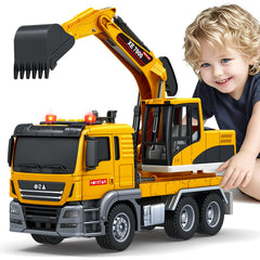 Bstoyder excavator truck toy with lights and sounds for imaginative play.