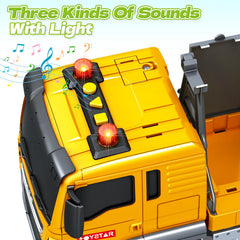 Bstoyder friction-powered push-and-go truck for indoor and outdoor fun.