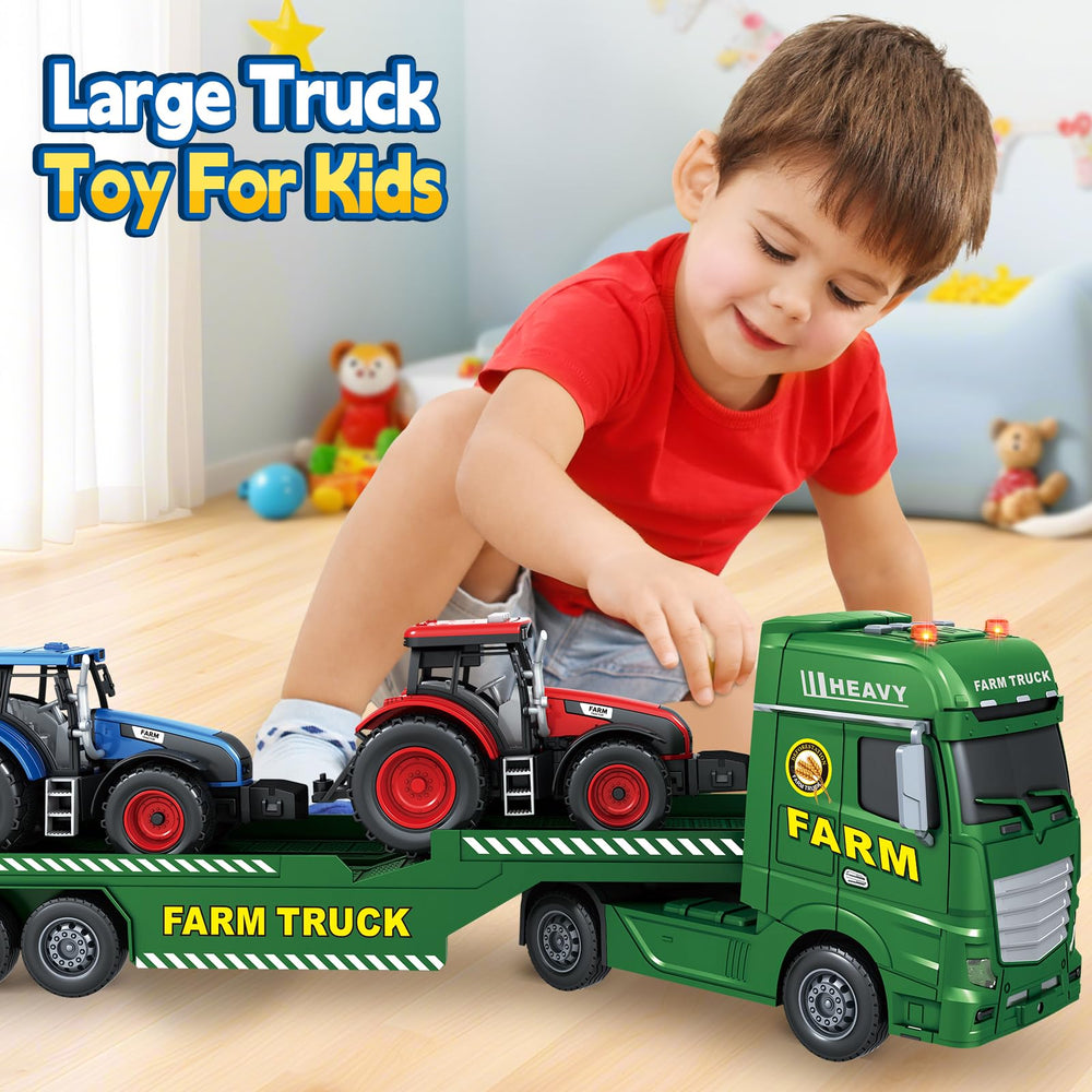 Bstoyder gift box packaging presents a ready-to-gift truck playset.