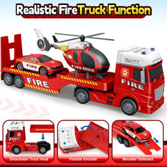 Bstoyder helicopter with rotating propeller and lights for realistic rescue scenes