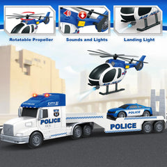 Bstoyder police car adds fast-moving role-play action.