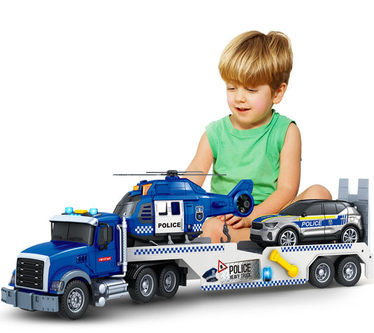 Bstoyder police truck 20.5-inch for imaginative play and easy grasp