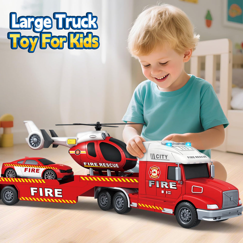 Bstoyder push-and-go truck promoting active, muscular development in kids.