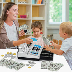 Bstoyder safe durable kids toy cash register designed with kid-friendly materials.