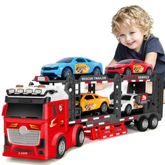 Bstoyder Toddler Transport Truck 21inch with cars for imaginative play and motor skills.