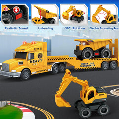 Bstoyder 27-inch friction truck features lights and sounds to spark tactile learning.