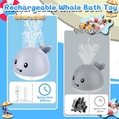 BSVZAIYN colorful lights on whale bath toy attract toddlers