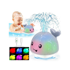 BSVZAIYN light up whale sprinkler in tub for bath time fun
