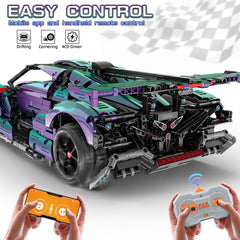 Drift wheels and motor enable smooth sliding and dramatic turns during play