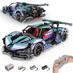 BTEC Super Cars kit outer packaging showing QR code for interactive setup