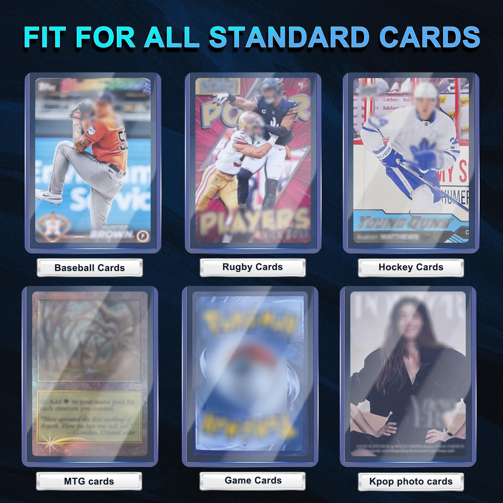 Perfect for MTG, baseball, basketball, football cards, and K-pop photocards storage.