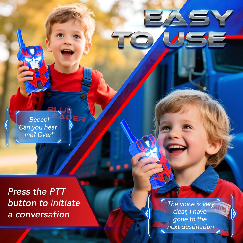 BTMBORY Outdoor adventure scene features two walkies encouraging teamwork.
