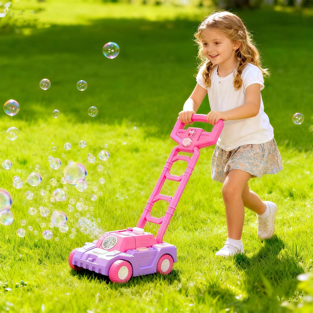 Bttyu Bubble Lawn Mower power supply option offers versatile use on the go.
